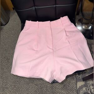 Zara Light Pink High Waist Women's Shorts